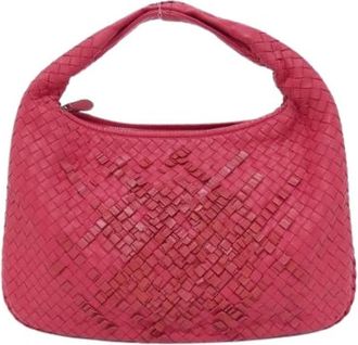 Bottega Veneta Pre-owned Leren Schoudertas - Dames - Vintage Schoudertas - Roze - ONE Size - Leer - Vintage