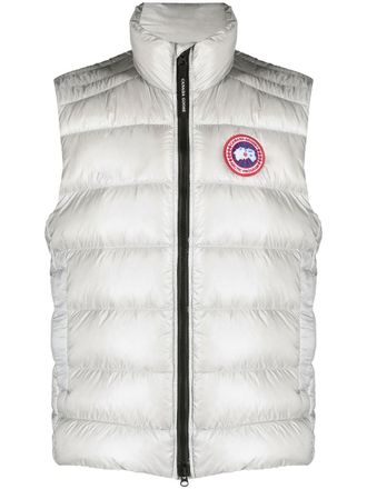 Canada Goose Crofton logo-patch padded gilet - Silver
