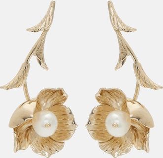 Erdem Embellished drop earrings