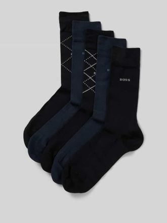 HUGO BOSS Socken aus Baumwoll-Mix im 5er-Pack in Marine, Gr&ouml;&szlig;e 40-46
