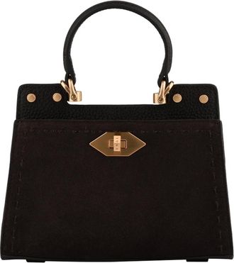 Pourchet Trianon Daim - Dames - Tassen - Bruin - Maat: ONE Size Leer