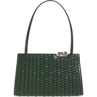 Jacquemus La Pochette Salon Leather Handbag in Dark Khaki 580 at Nordstrom