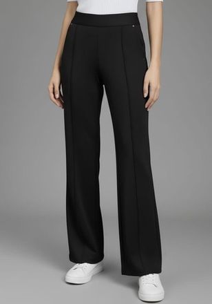 Bruno Banani Jerseyhose BRUNO BANANI, Damen, Gr. 34, N-Gr, schwarz, Milano Rib, Obermaterial: 76% Polyester, 20% Viskose, 4% Elasthan, unifarben, gerade lang, Hose