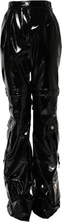 Dolce & Gabbana Zwarte Cargo Bootcut Broek - Dames - Wijde Broeken - Zwart - S - Broeken