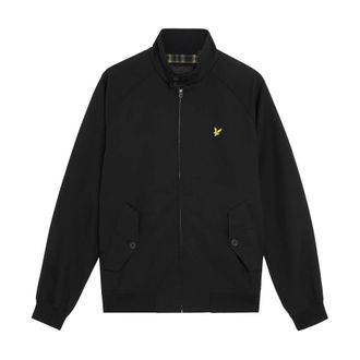 Lyle & Scott Cotton Harrington Jacket - Heren - Jassen - Zwart - Maat: L Katoen