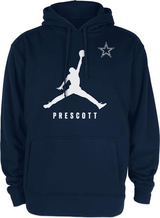 Nike Mens NFL Dallas Cowboys D4K (Dak Prescott) Pullover Hoodie in Blue | DC220810260-200