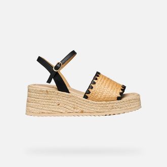 Geox Alemeria Woman Light Taupe/black, Size: 35