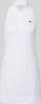 Lacoste Sport Slim Fit Polokleid aus Baumwoll-Mix in Weiss, Gr&ouml;&szlig;e 34