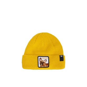 Goorin Brothers Beanies, female, Yellow, Size: ONE SIZE Goorin Bros. Cuffia Beanie High Class Dog in Misto Acrilico Giallo Beam Unisex