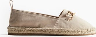 H&M Espadrilles mit Metalldetail - Beige