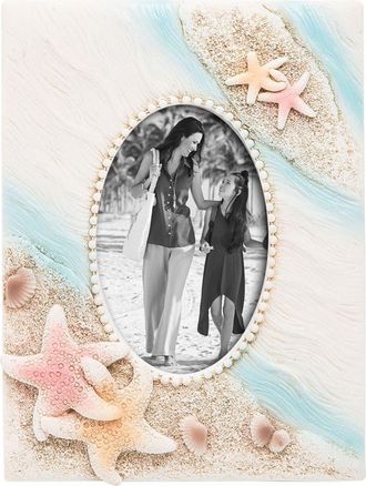 Beachcombers Gigi Beach Resin Photo Picture Frame in White at Nordstrom, Size Medium