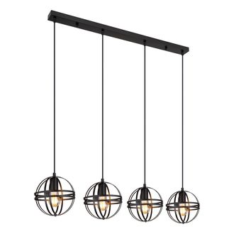 Globo Lighting L&aacute;mpara Colgante - Tamara - Negro - Metal - Gran L&aacute;mpara - Globo