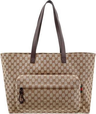 Gucci Gg Fabric Shopping Bag
