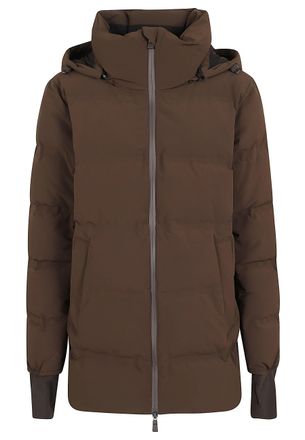 Herno Medium-Length Down Jacket With Gore-Tex Windstopper And Removable Hood