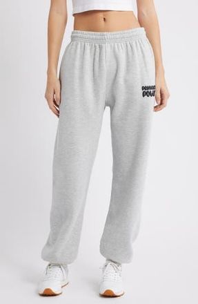 Princess Polly Logo Sweatpants in Grey at Nordstrom Rack, Size 10