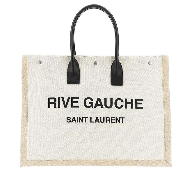 Canvas large Rive Gauche tote bag Man One Size