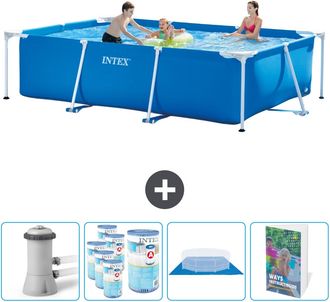 Intex Piscina Con Estructura Rectangular - 300x200x75 Cm - 7-piezas Scb119