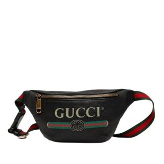 Gucci Pre-owned Belt Bags, female, Black, Size: ONE SIZE Pre-owned Vintage Belt Bag
