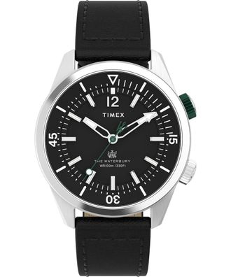 Timex Waterbury Traditional Mens Black Watch TWH6Z3810 Leather - One Size