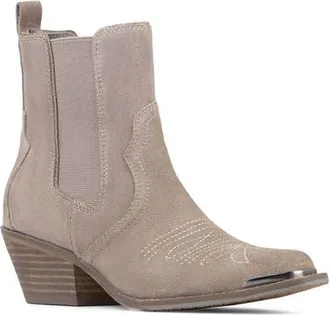 Donald J Pliner Tayden Western Chelsea Boot in Taupe at Nordstrom, Size 9.5