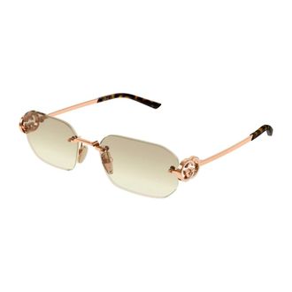 Gucci Gg2228S Zonnebril - Dames - Accessoires - Geel - Maat: 57 MM