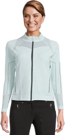 Jamie Sadock Full Zip Sweater Jacket Womens Sweater Baby : LG, Elastane/Polyamide/Polyester