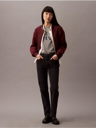 Calvin Klein Jeans Calvin Klein Womens Ultra High Rise Straight Fit Jeans - Black - 24