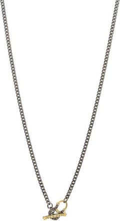 Armenta Pavé Diamond Toggle Pendant Necklace in Yellow Gold/Diamond at Nordstrom, Size 18