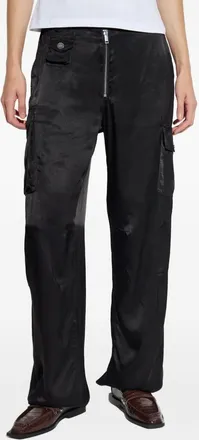 Ganni Cargo in raso - Nero