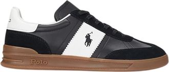 Ralph Lauren Heritage Aera Sneakers - Heren - Sneakers - Zwart - 42 EU - Leer - Schoenen