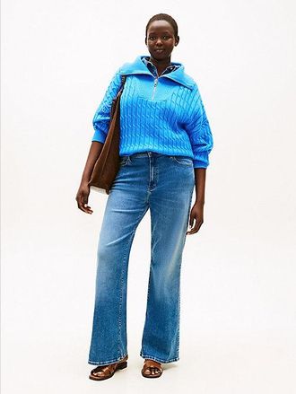 Tommy Hilfiger Vaqueros acampanados de talle alto