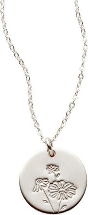 Made by Mary April Birth Flower Necklace in Silver at Nordstrom, Size Medium
