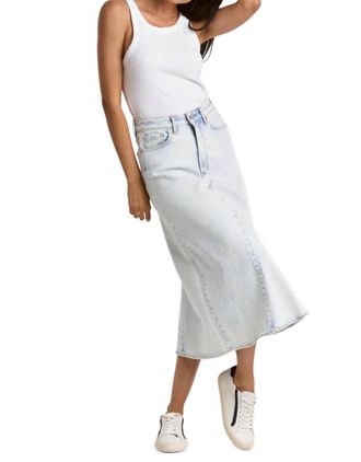 Dear John Denim Vanessa Midi Skirt In Denim
