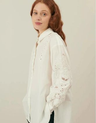 Louise Misha Womens RUPI SHIRT FROM LOUISE MISHA - White - Size: 10