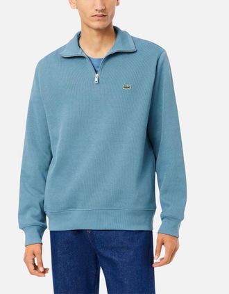 Lacoste Mens Lacoste Mens Sweatshirt High Neck Jumper - Blue - Size: 40