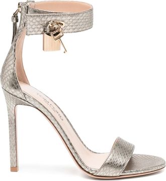 Tom Ford Sandali in pelle 115mm - Argento