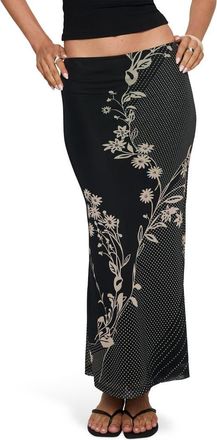 Princess Polly Dreamers Floral Mesh Maxi Skirt in Multi Floral at Nordstrom, Size 12