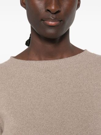 Fabiana Filippi Fine-Knit Metallic-Effect Sweater - Beige