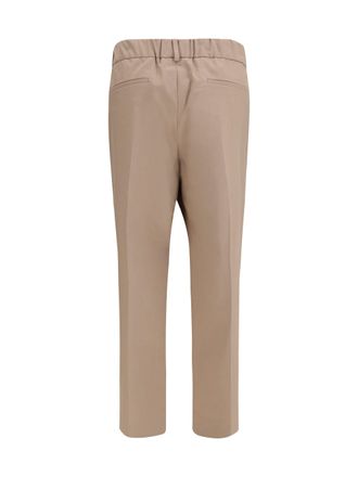 Brunello Cucinelli Womens Cotton Pants Bleeker Beige Cotton; Elastane Trousers