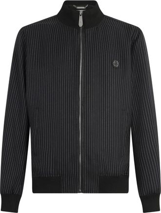 Philipp Plein Klassiek Trainingsjack - Heren - Zomerjassen - Zwart - 3XL - Jassen