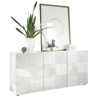 Les Tendances Les Tendances - Mobile Buffet in Melaminico 180x42x84cm tft Blossom Bianco