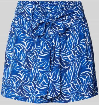 Only Regular Fit Shorts mit Allover-Muster Modell NOVA in Blau, Gr&ouml;&szlig;e XS