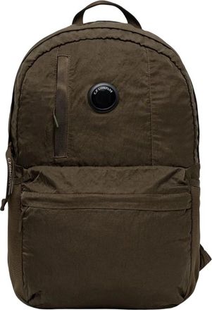 C.P. Company Nylon B Lens Rugzak - unisex - Rugzakken - Bruin - ONE Size - Nylon - Tassen
