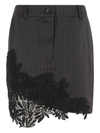 Essentiel pinstriped mini skirt - women - Fabric - 36 - Grey