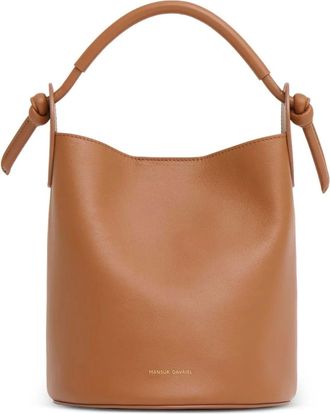 Mansur Gavriel mini Fortuna bucket bag - Brown
