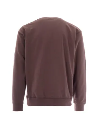 New Balance Embroidered Logo Cotton Sweatshirt - Brown
