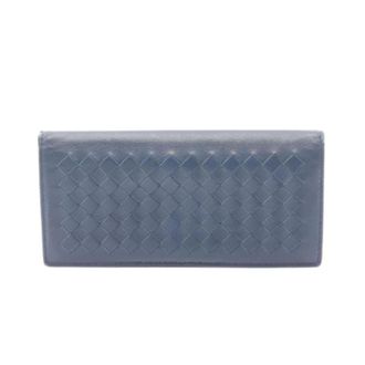 Bottega Veneta Pre-owned Wallets, male, Blue, Size: ONE SIZE Pre-owned Long wallet (bi-fold)