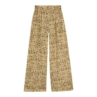 Cortana Cassiopea Cupro Wijde Broek - Dames - Wijde Broeken - Veelkleurig - XS - Broeken
