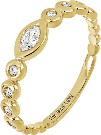Bony Levy Monaco 18K Yellow Gold Diamond Stackable Ring in 18Ky Gold at Nordstrom Rack, Size 7