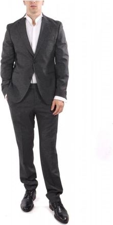 HUGO BOSS Heren, Pakken, Grijs, Maat: XL Tweed
